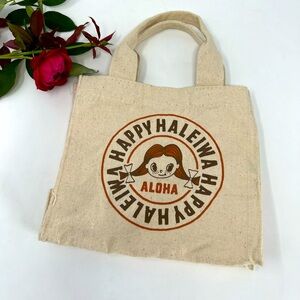 Happy Haleiwa Hawaii Aloha Canvas Tote Bag